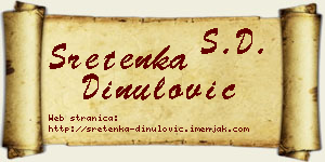 Sretenka Dinulović vizit kartica
